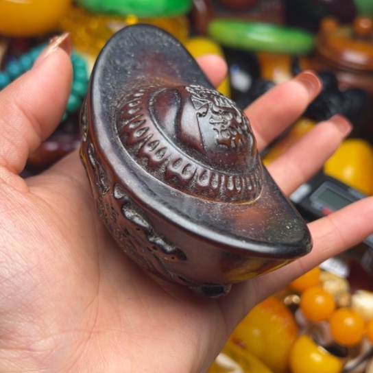 琥珀手串未镶嵌蜜蜡