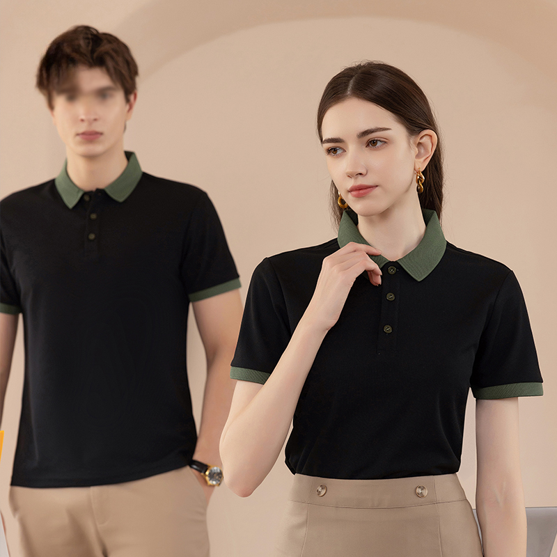 BNRU凉感商务POLO衫翻领短袖百搭透气宽松舒适纯色休闲春夏男