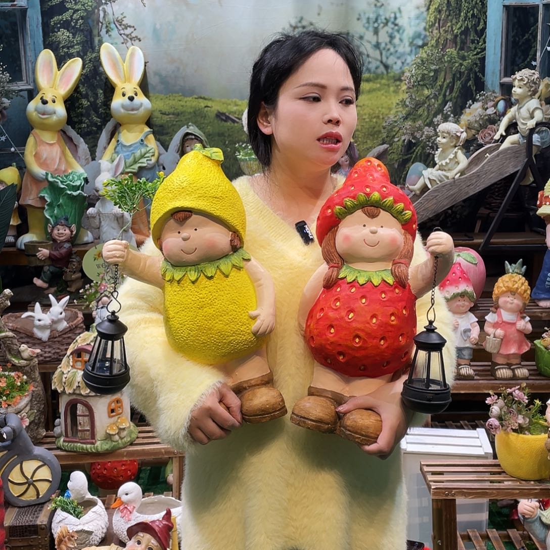 摆件花园摆件红红火火