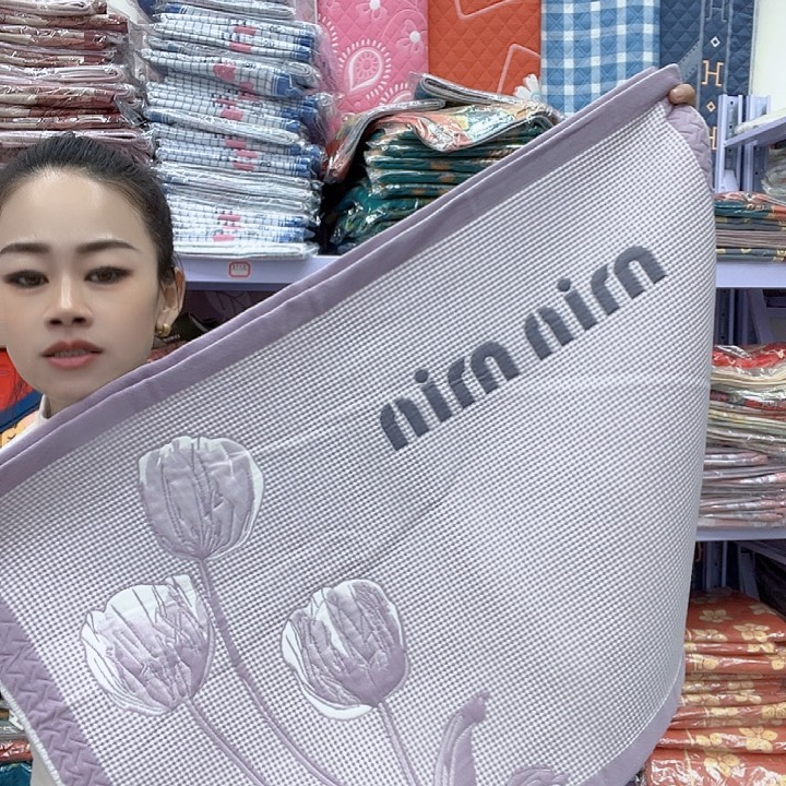 棉紫色郁金香纯棉