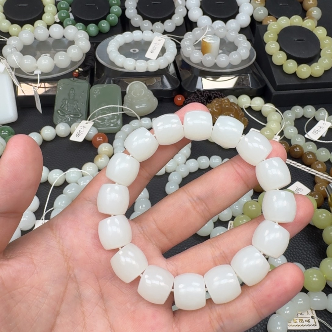 浪***涛手链未镶嵌和田玉
