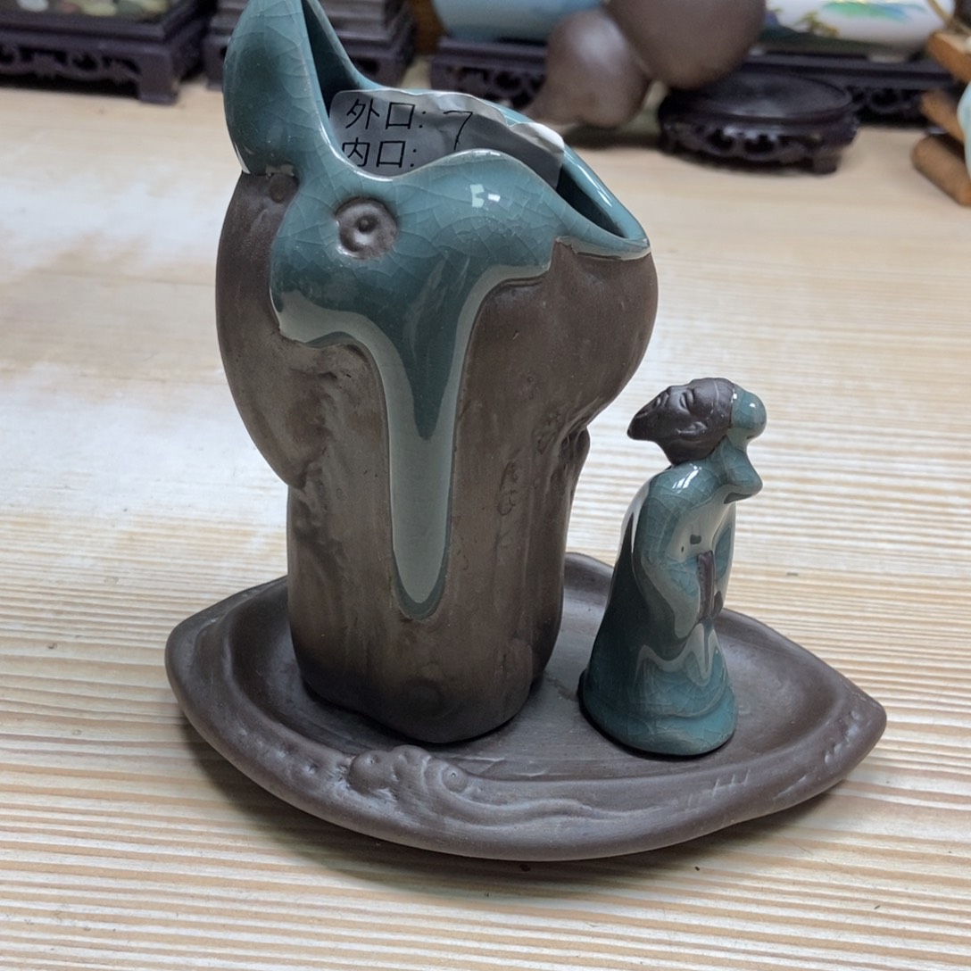 瓷片陶瓷花盆陶瓷艺术