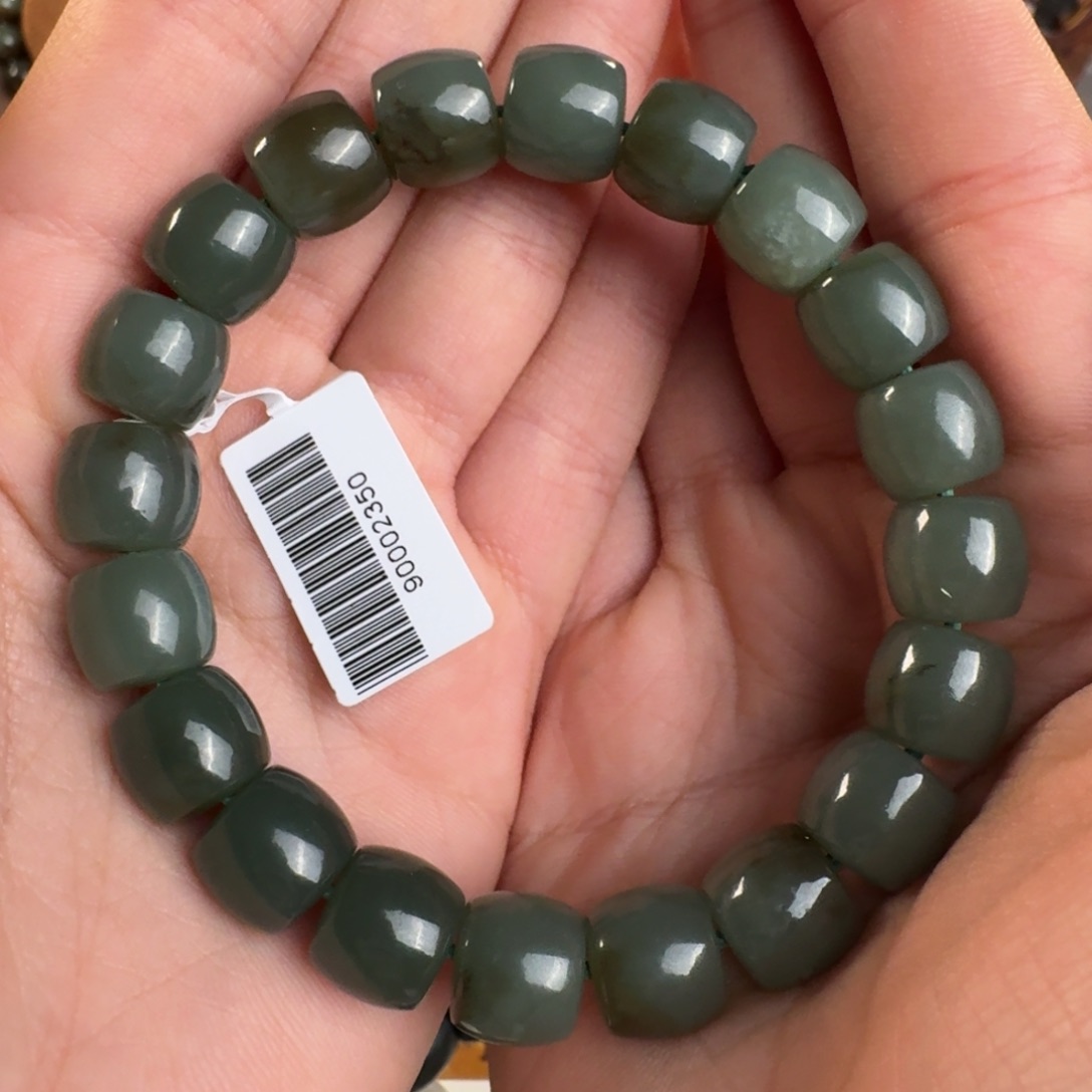 和田玉手链未镶嵌藏**哥