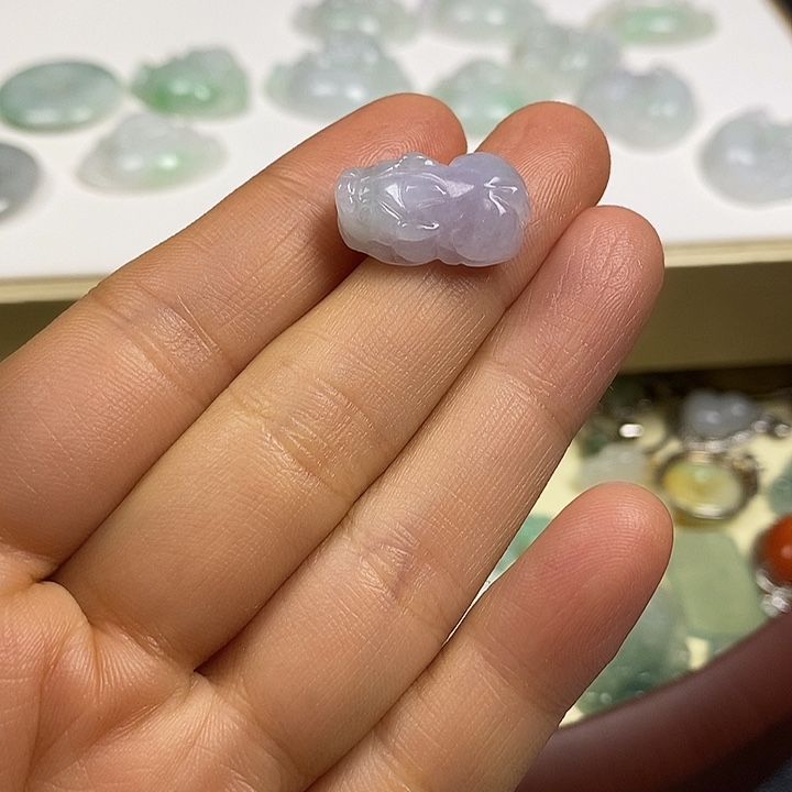 翡翠未镶嵌手链貔貅