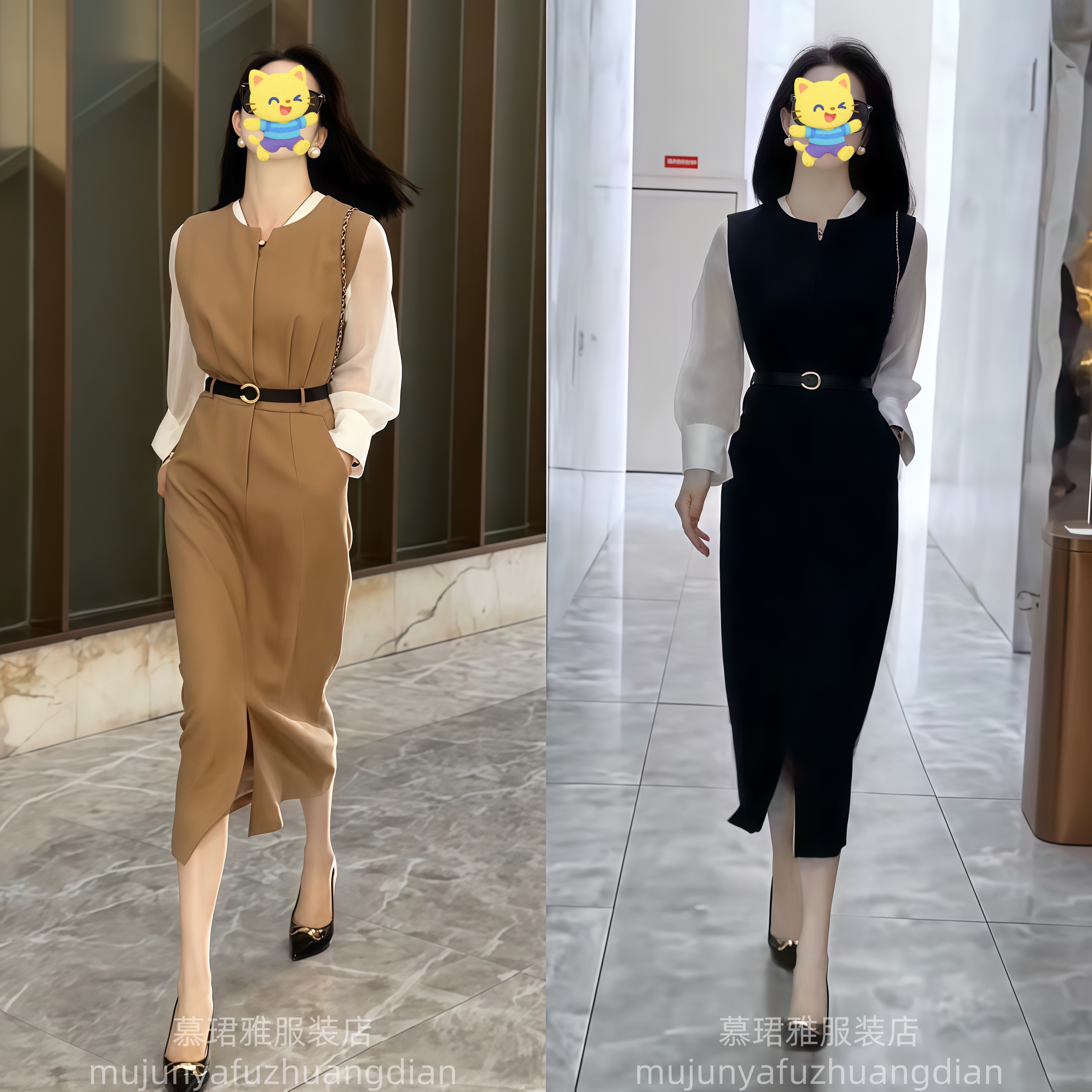 2025春装新款女装穿搭显瘦时尚套装裙子小香风气质通勤高级感成熟