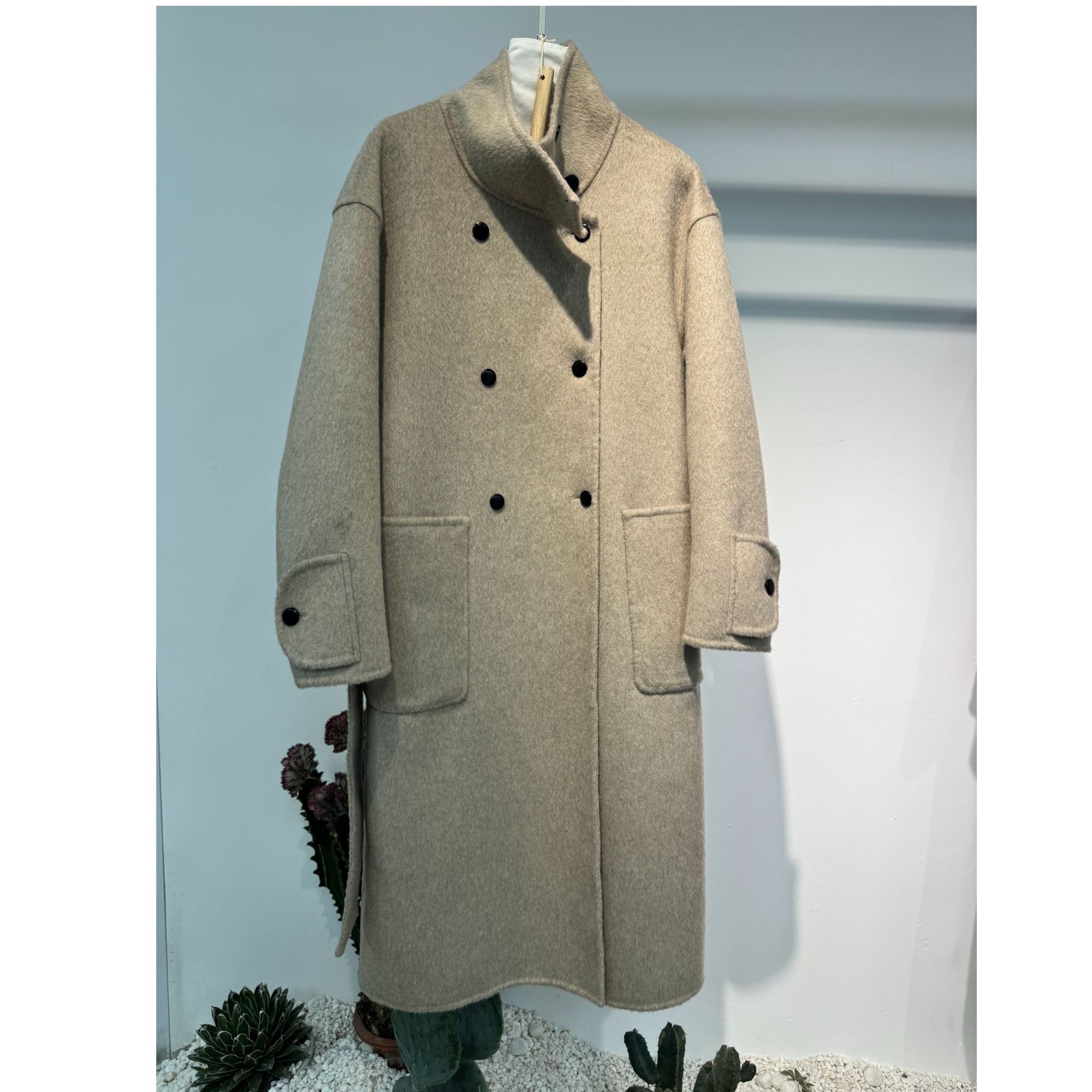 {LANDER}   W166  全阳毛大衣 H版