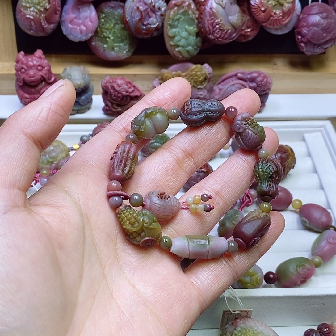 玛瑙/玉髓盐源玛瑙手链未镶嵌