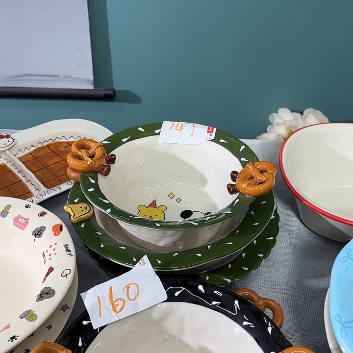 搪瓷纽扣大口径面碗高温