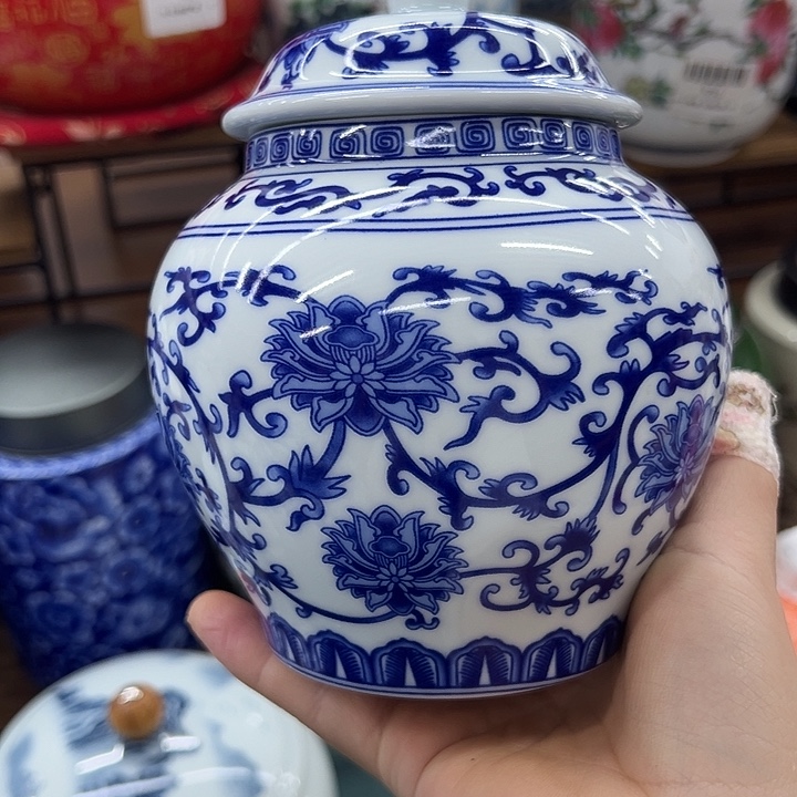 瓷片茶叶罐茶叶罐513