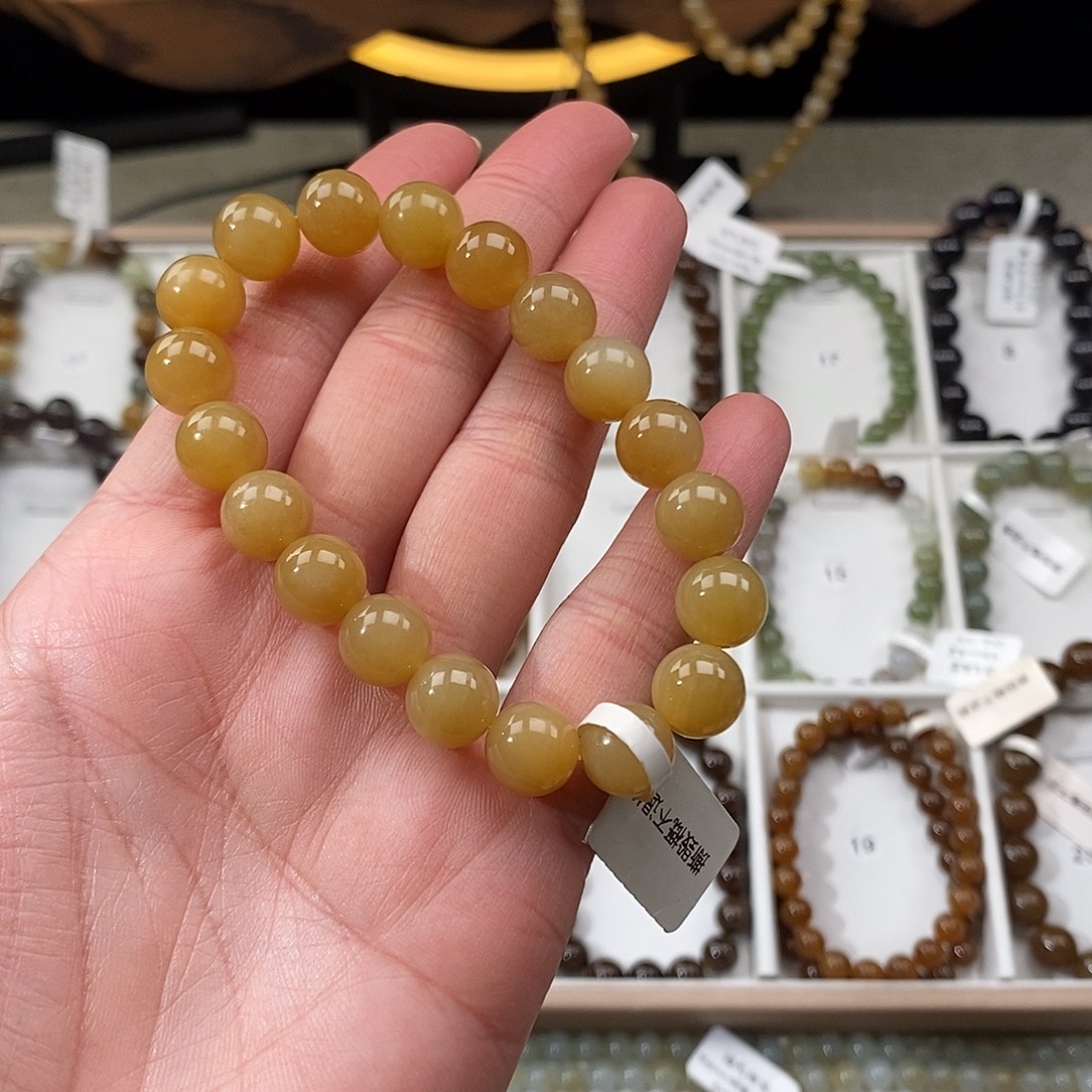 橙***橙和田玉未镶嵌手链