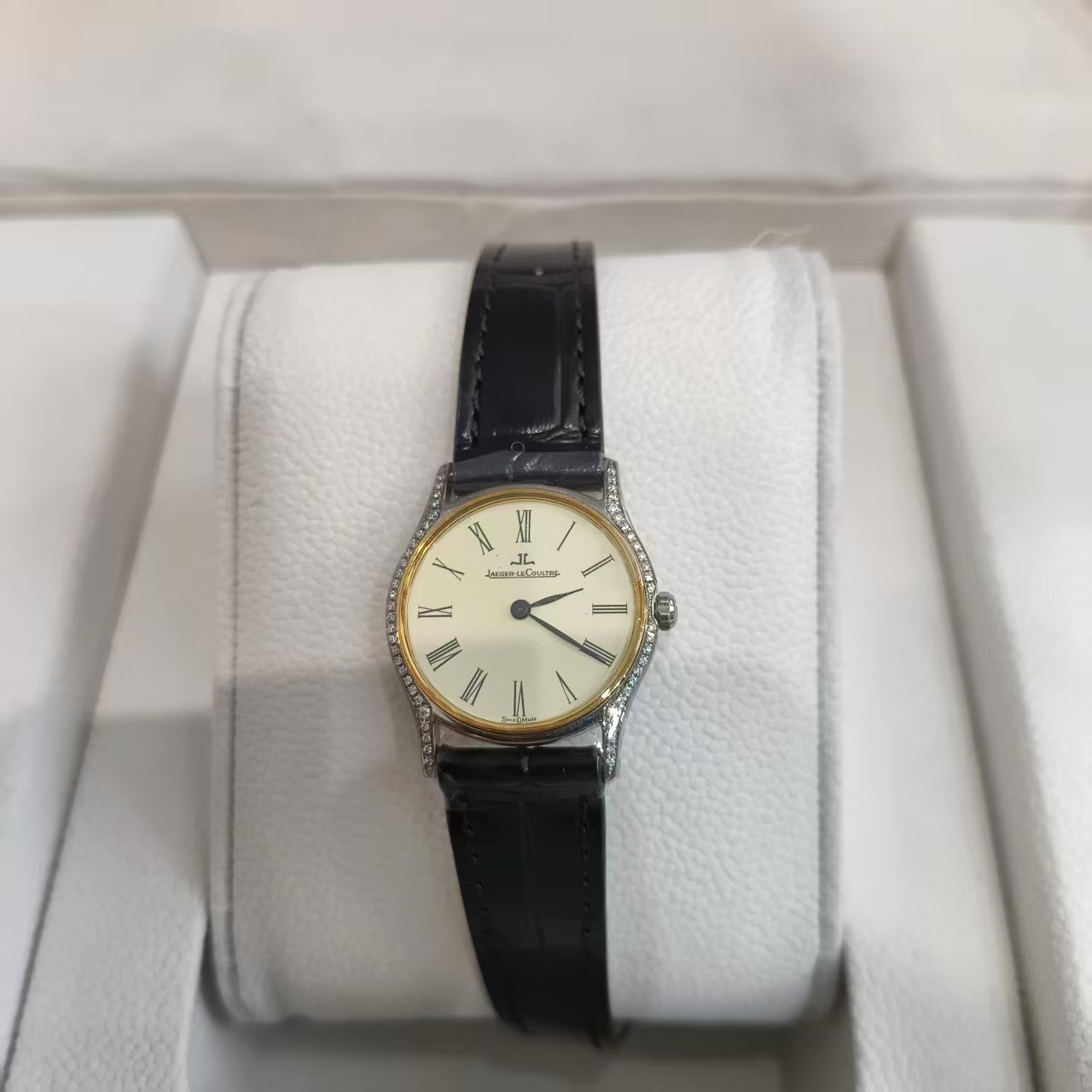 95新 Jaeger-LeCoultre/积家 石英表后镶钻盘24/256107329