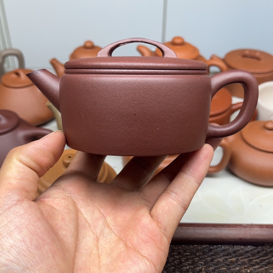 紫砂茶壶汉瓦微瑕220底槽清