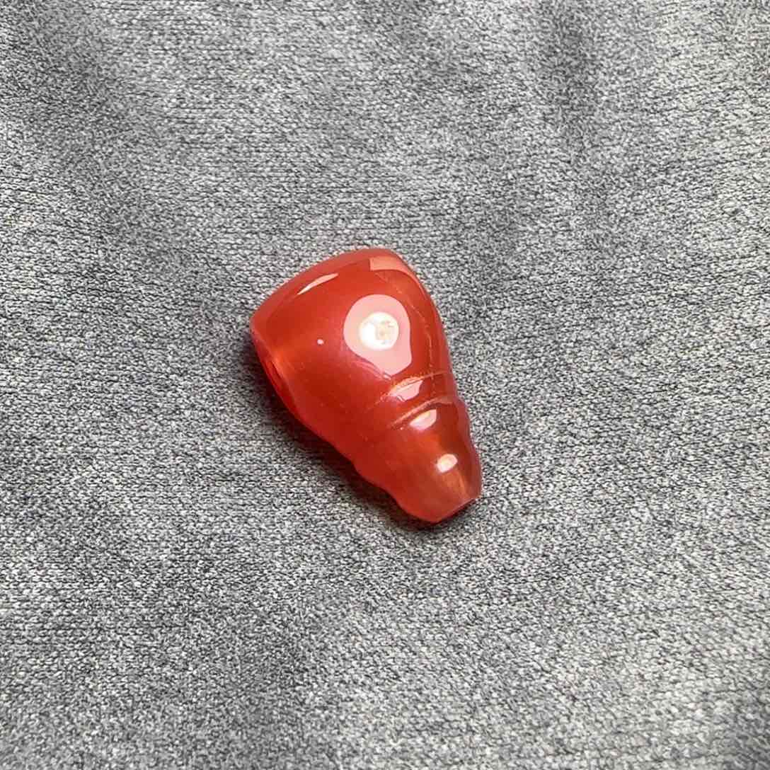南红玛瑙11.3三通未镶嵌