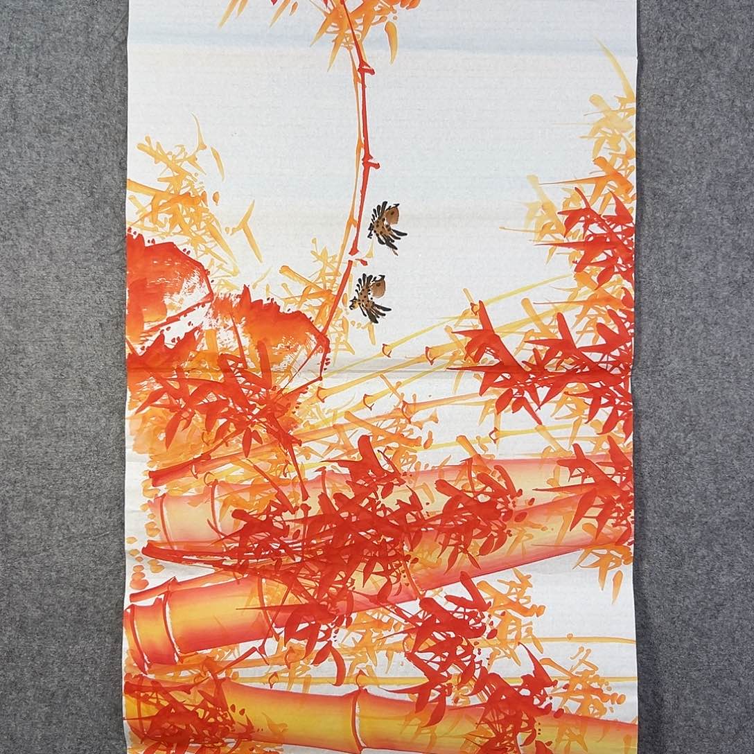 国画690 花鸟在此处飞翔也不太
