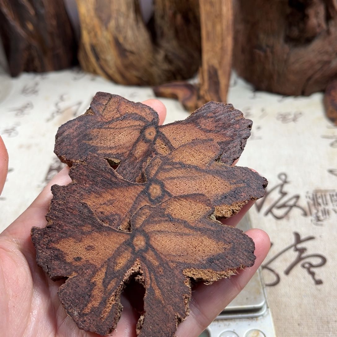 降真香手串/手链原木吊坠蜻蜓