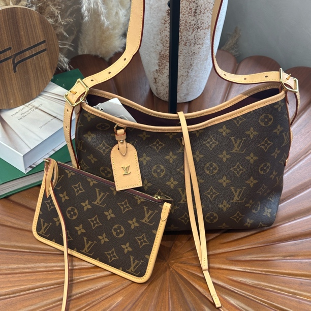 99新 LouisVuitton/路易威登 lv carryall小号老花