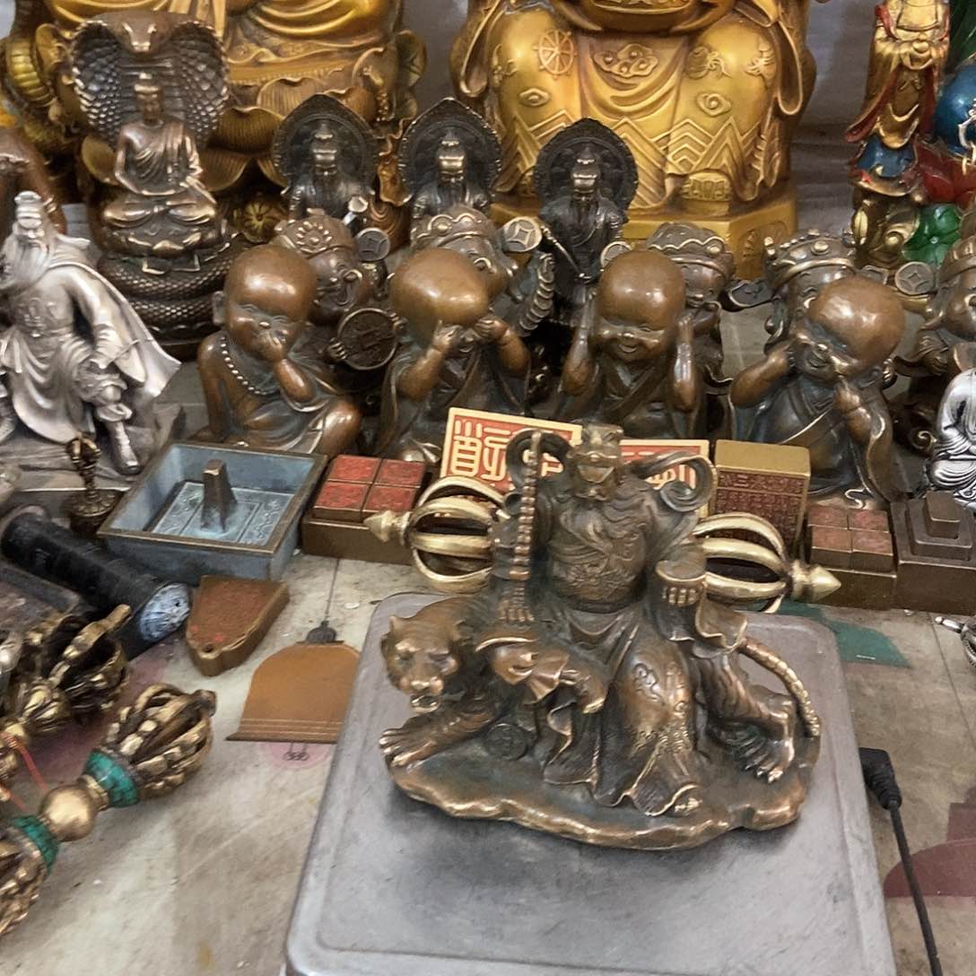 老杨，黄铜摆件，老杨黄铜