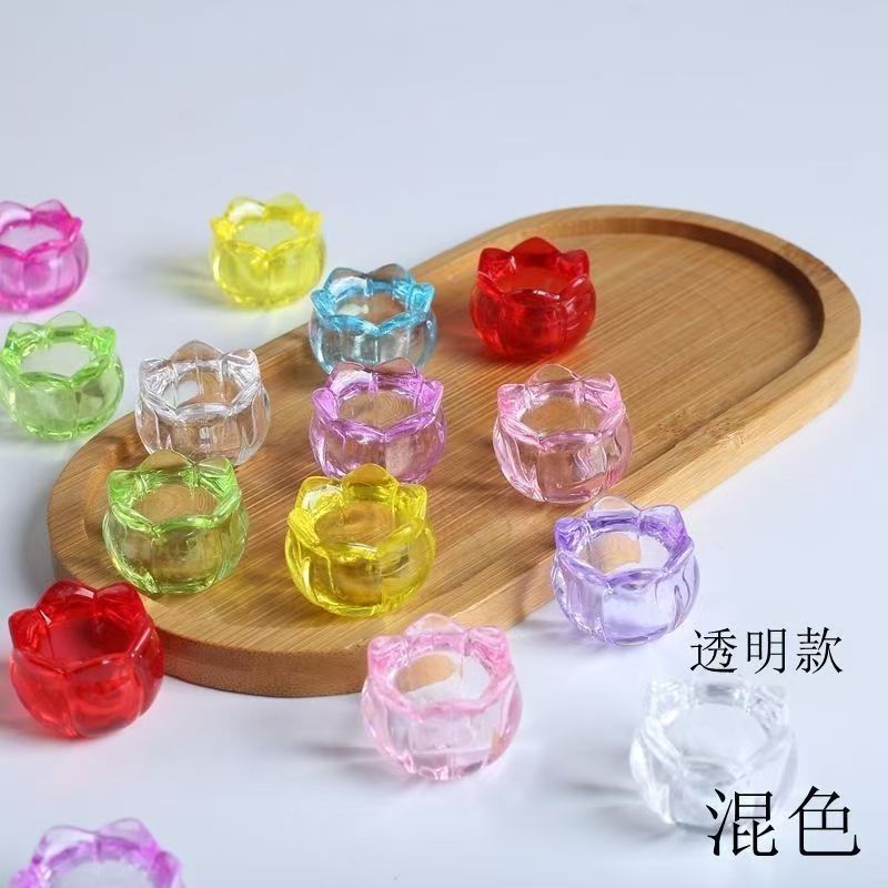 【水晶小店】24mm透明款香水铃兰花瓣DIY手工串珠材料配件亚克力