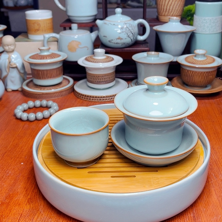 【闪购商品】汝州单壶天青单壶，不带茶盘