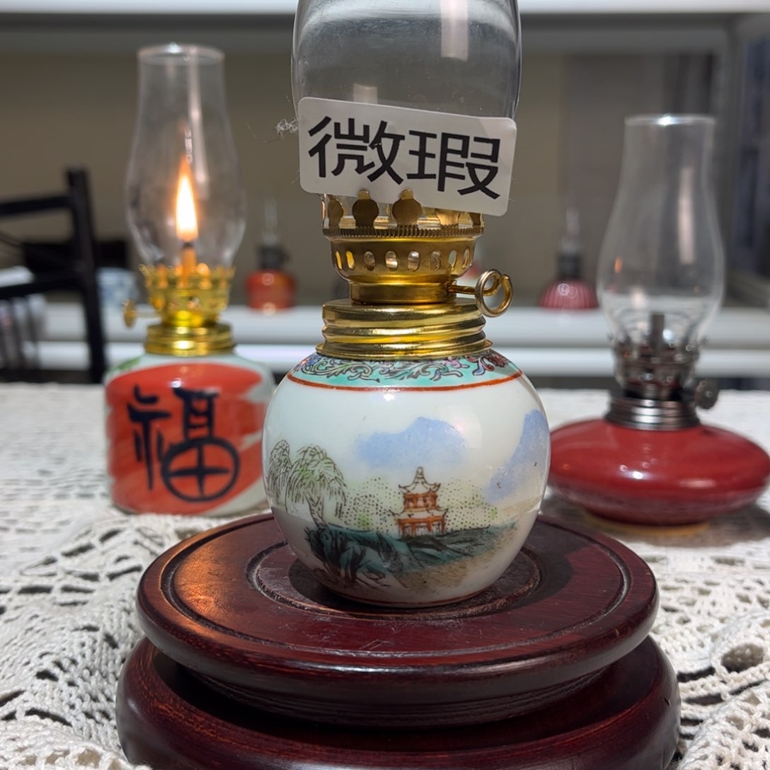 摆件景德镇陶瓷香薰灯