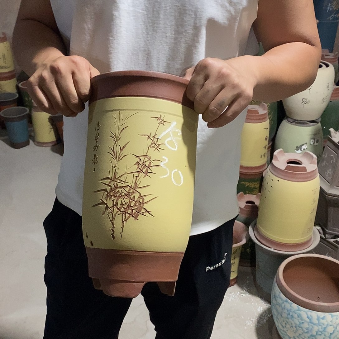 紫砂花盆紫砂花盆