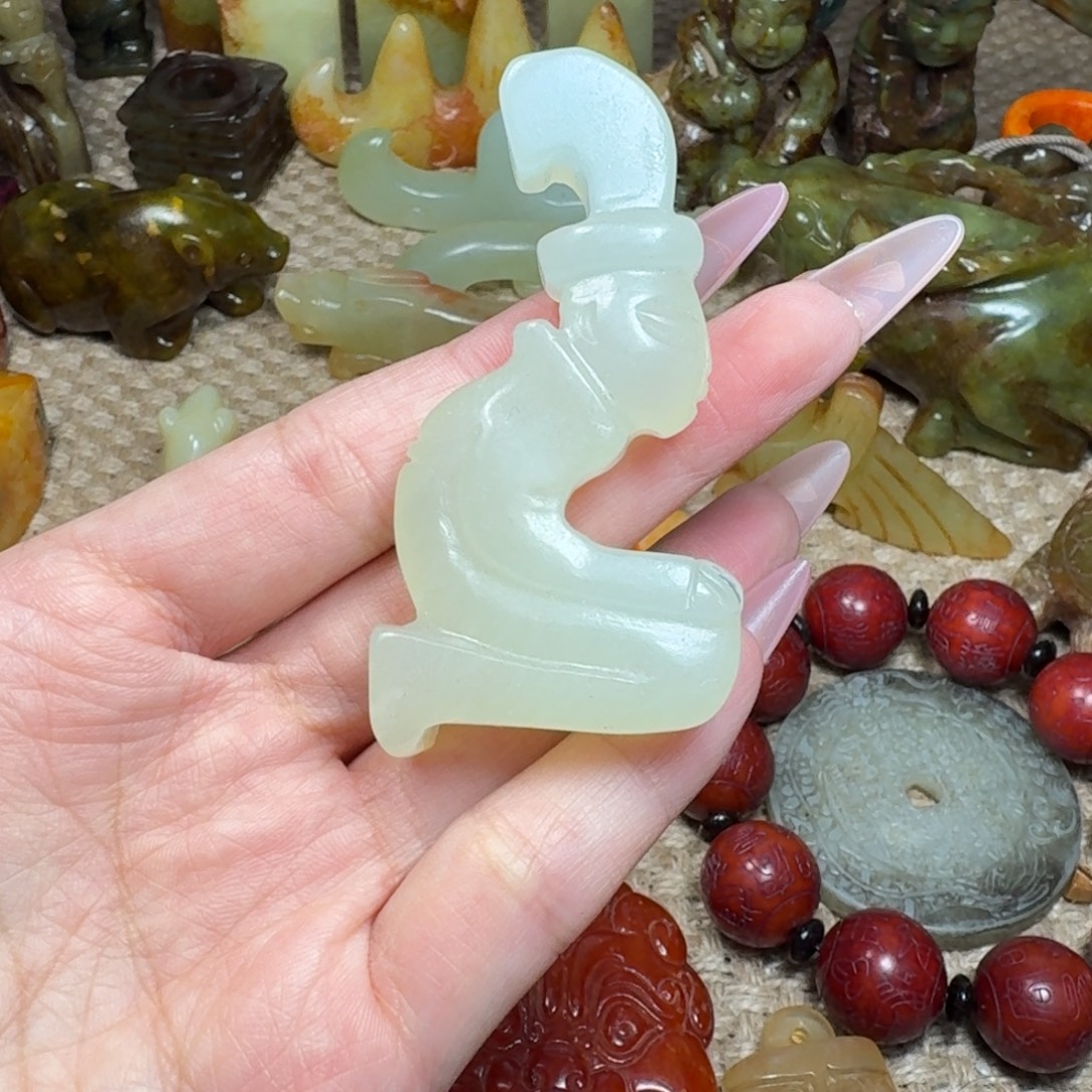 白玉菩提吊坠挂件