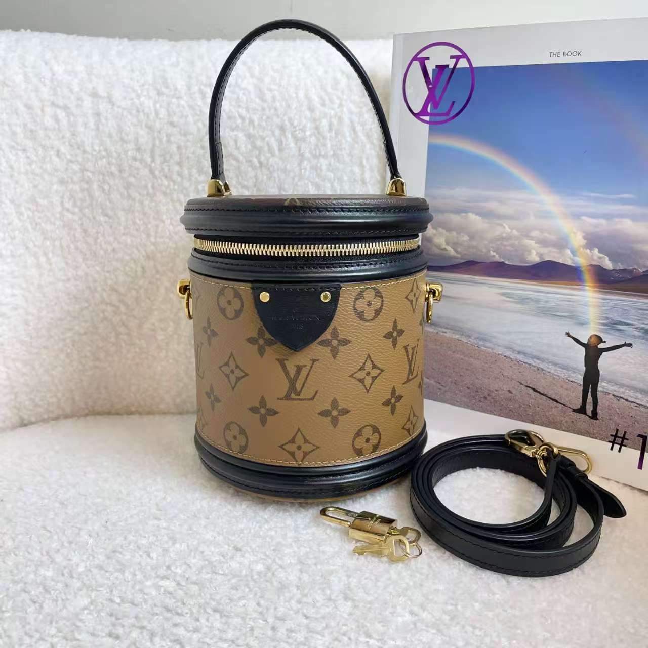 99新 LouisVuitton/路易威登 老花发财桶/52154321/代卖服务2512