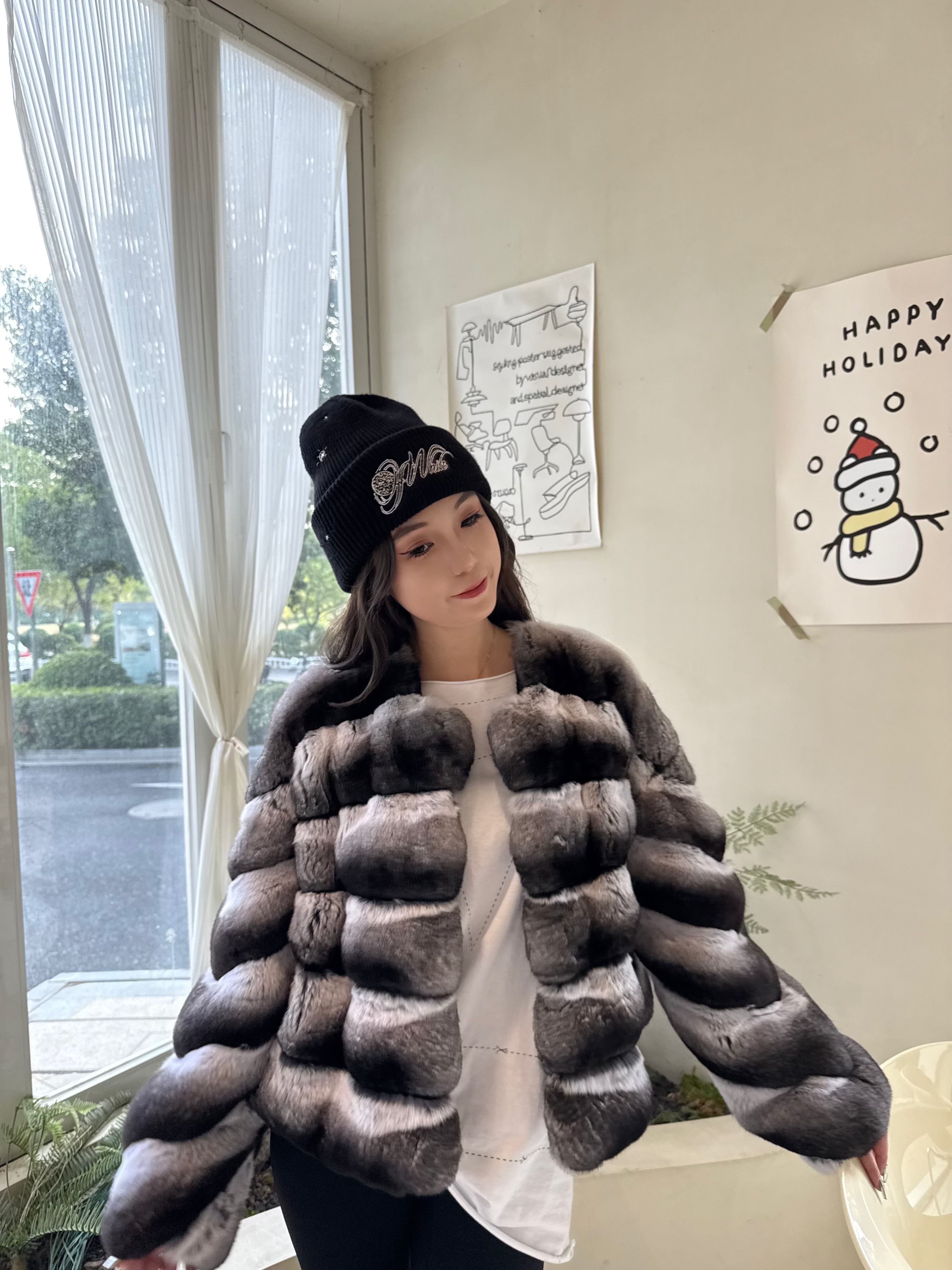 【晴天】2025新款青紫蓝龙猫圆领外套25031