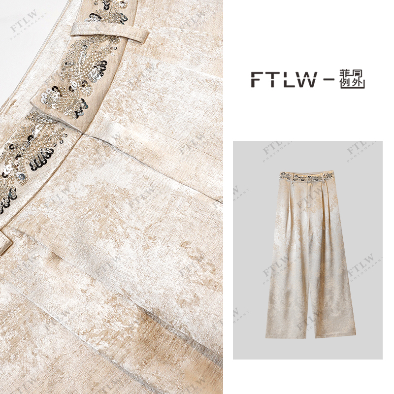 板熙FTLW-【早春系列】显瘦气质时尚休闲设计感休闲裤子-3325