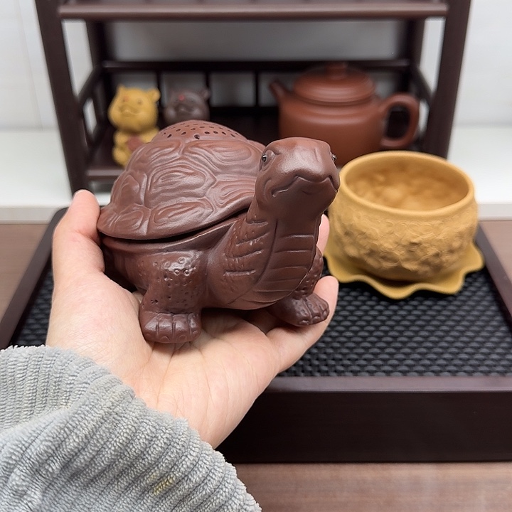 紫泥茶案乌龟茶漏