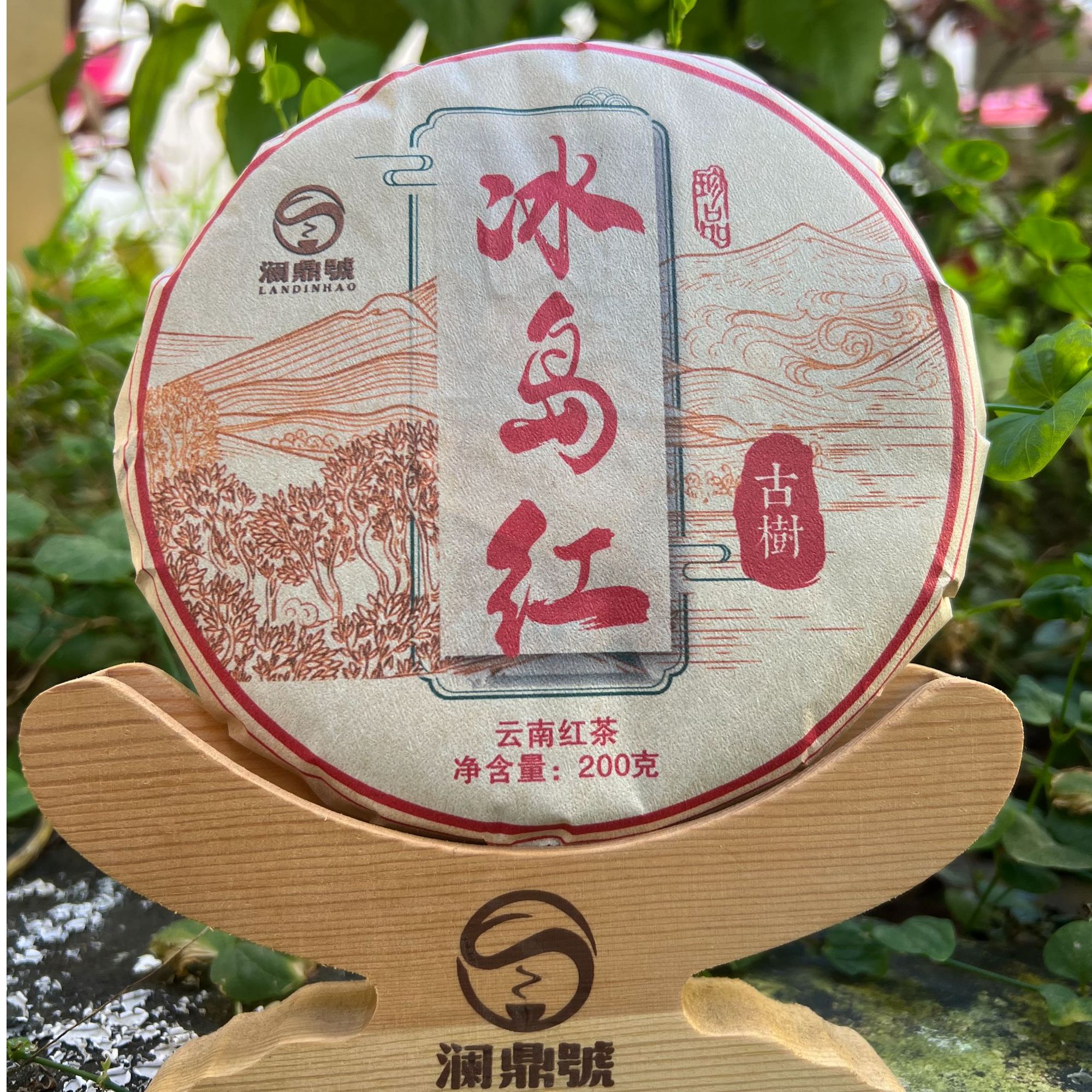 2019冰岛古树晒红（红茶）200/饼