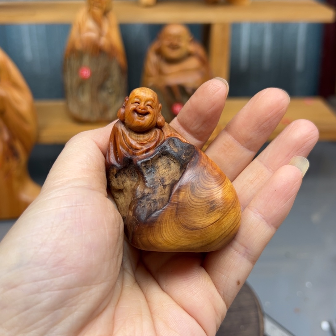 追***子柏木崖柏木摆件手把件