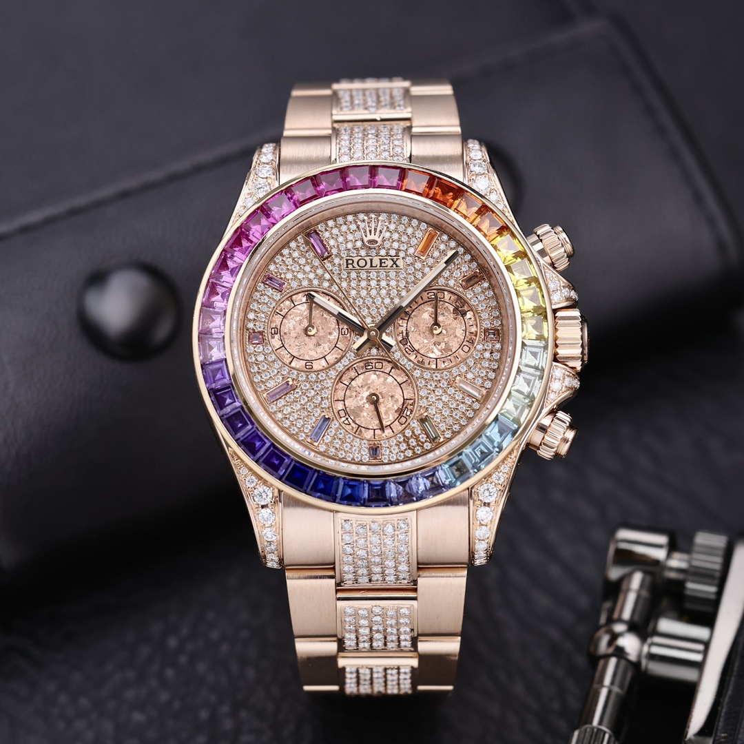 95新 Rolex/劳力士 116505 后镶钻 彩虹圈 满天星 单表