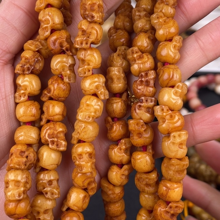 驼骨其他骆驼骨雕刻骷髅头10