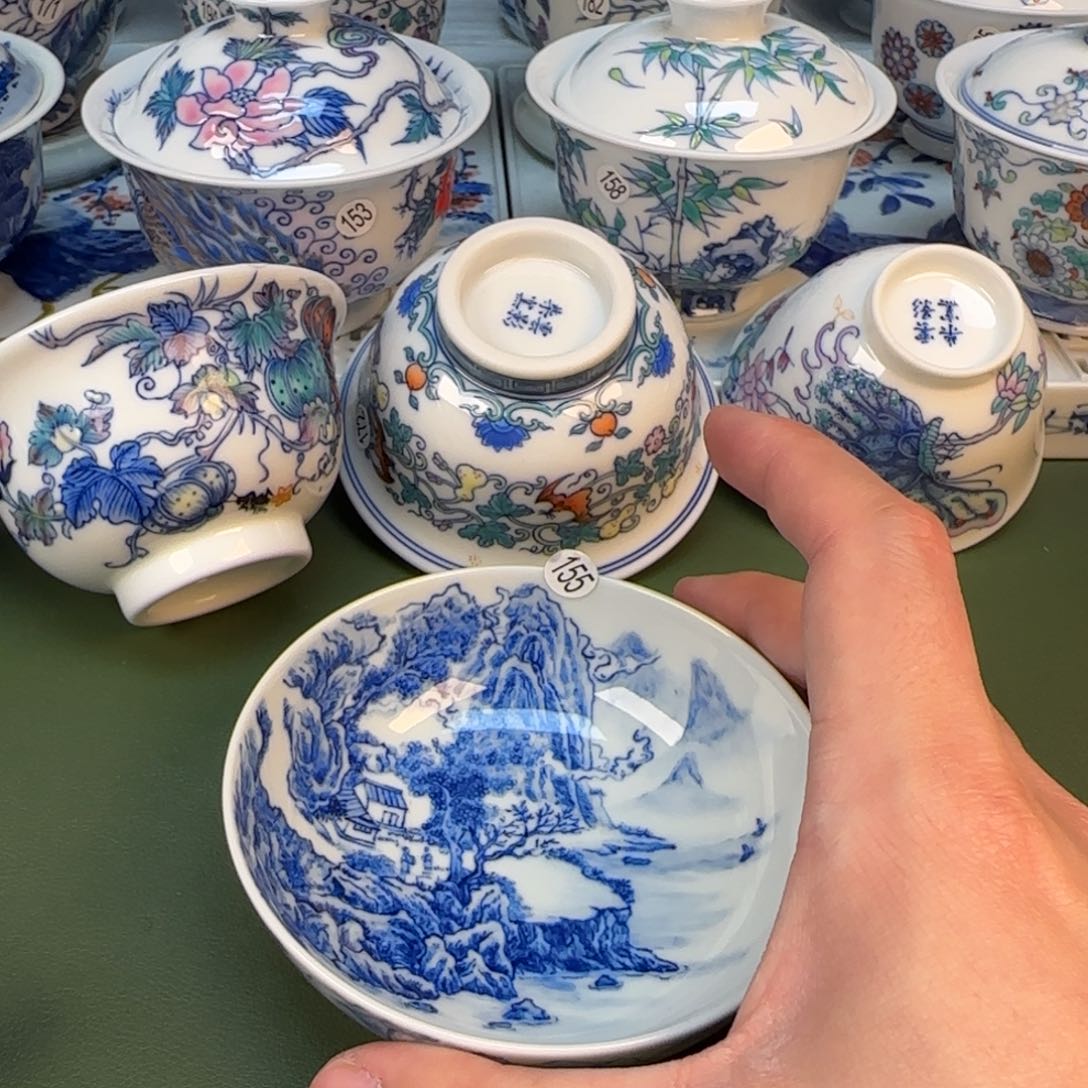 彦祖纯手工手绘茶具155