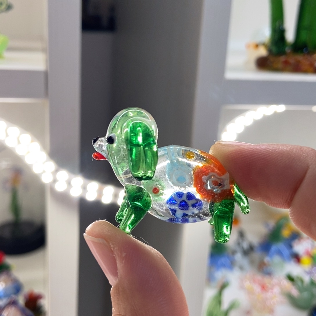 琉璃手工艺品绿色