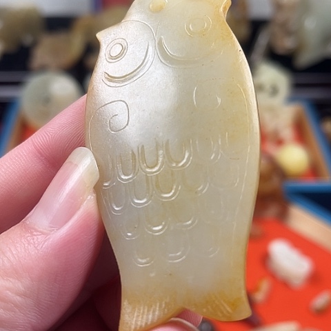 和田玉（糖玉）挂件未镶嵌