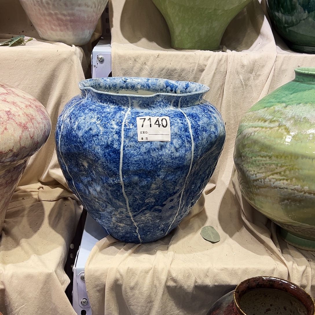 瓶7140高28口9陶瓷花瓶无孔
