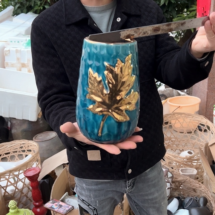 瓶高度22厘米口径9厘米微瑕捡漏