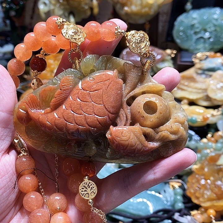 岫玉未镶嵌毛衣链