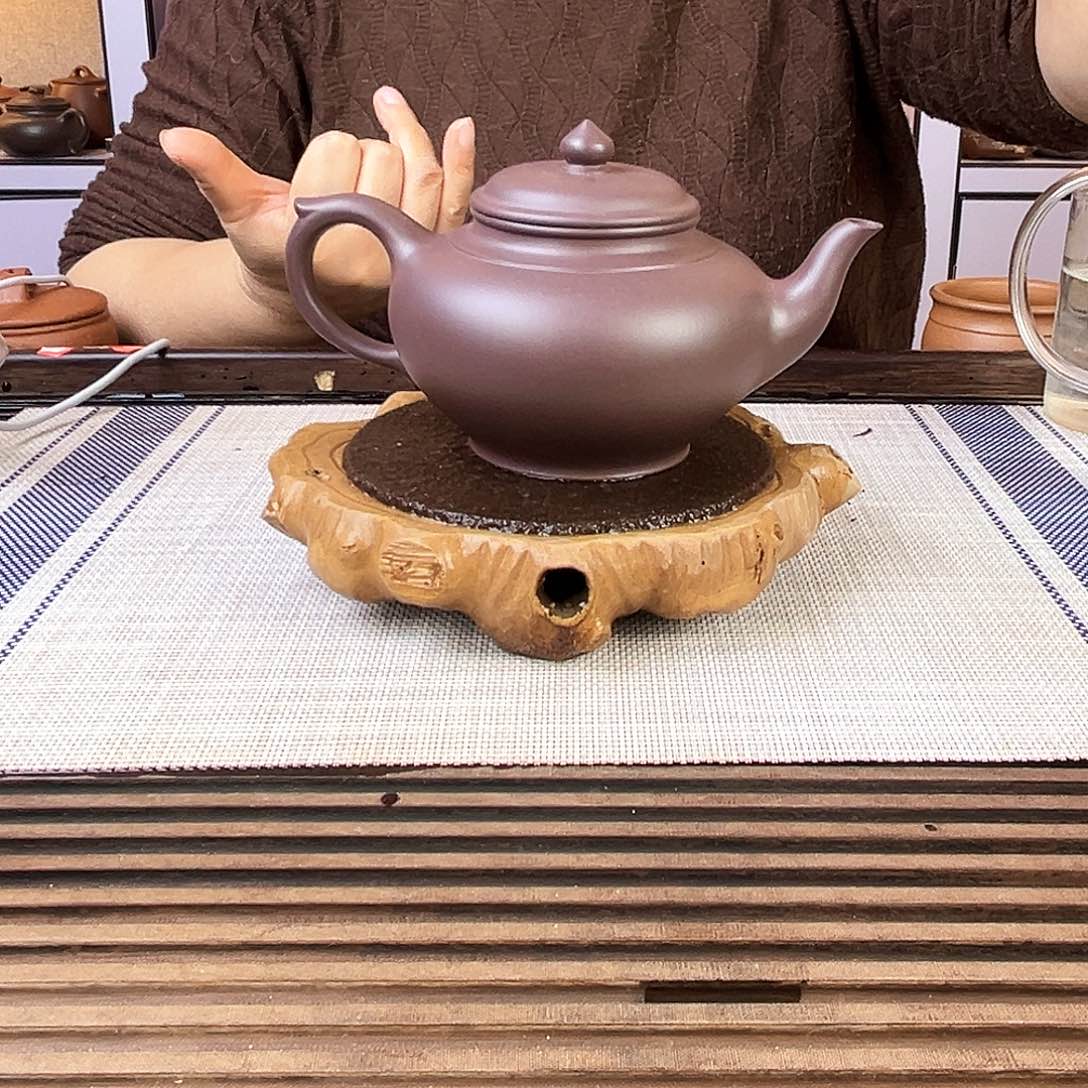 紫砂茶壶宜兴紫砂紫泥320c c