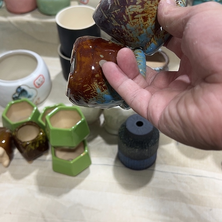 微瑕陶瓷花盆满9.9发