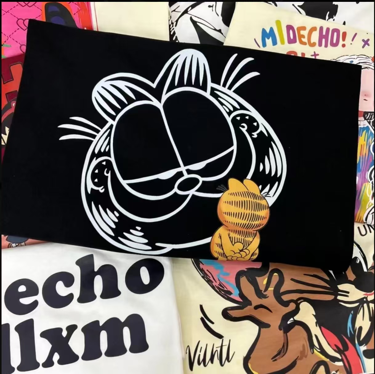 【A102-A381】2025夏季纯棉圆领短袖t恤女款韩版宽松休闲半袖上衣潮