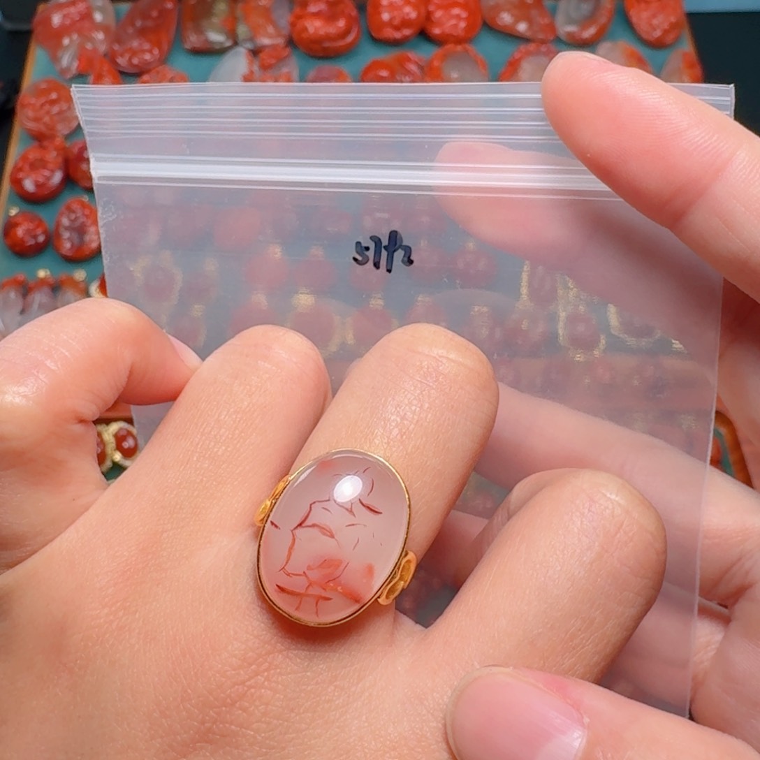 南红玛瑙南红银S925镶嵌