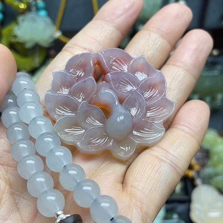 未镶嵌岫玉吊坠吊坠