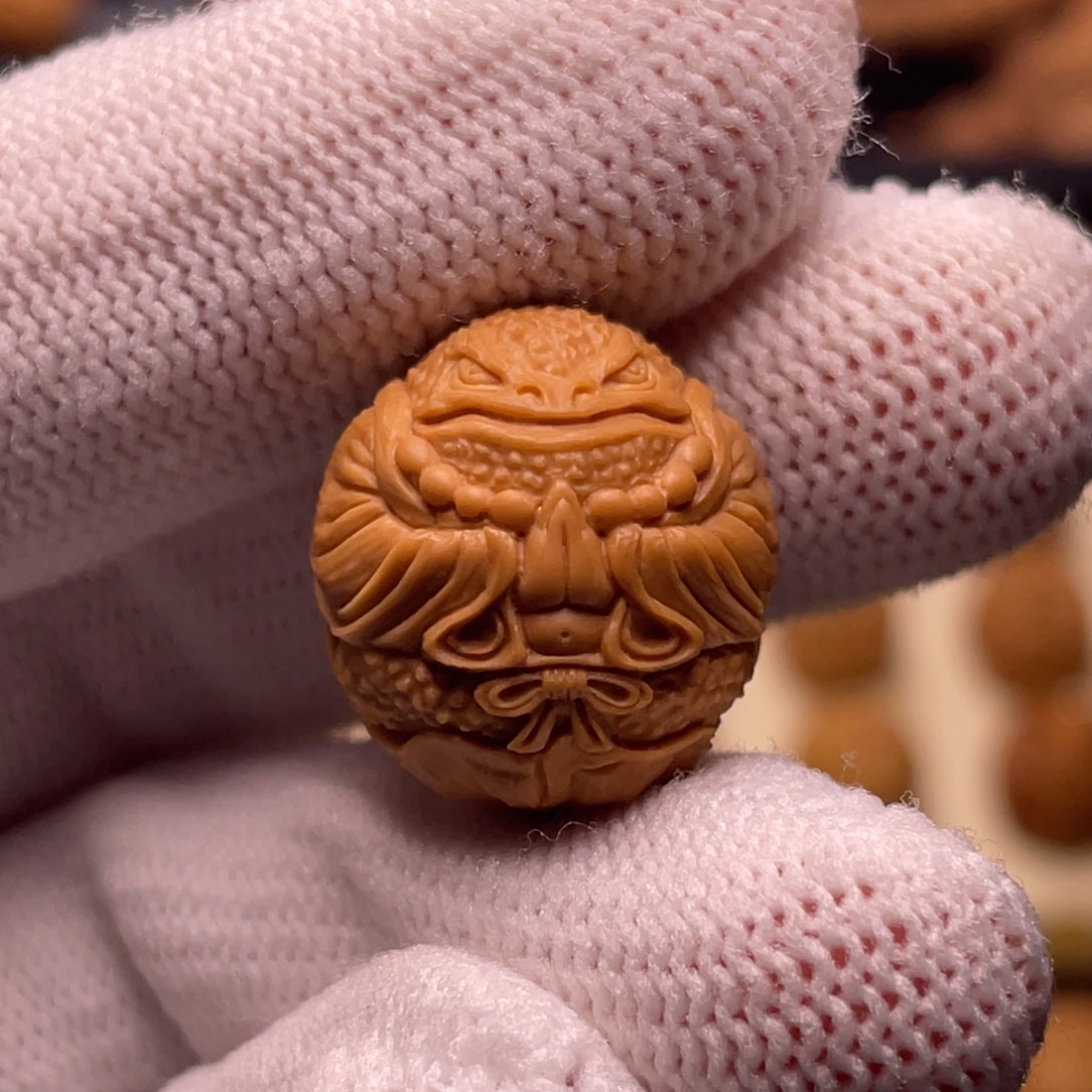 猴头核桃吊坠拜佛金蟾17.7