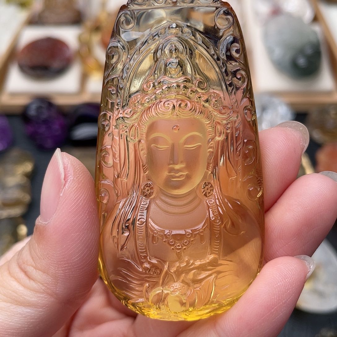 水晶颈饰未镶嵌定制