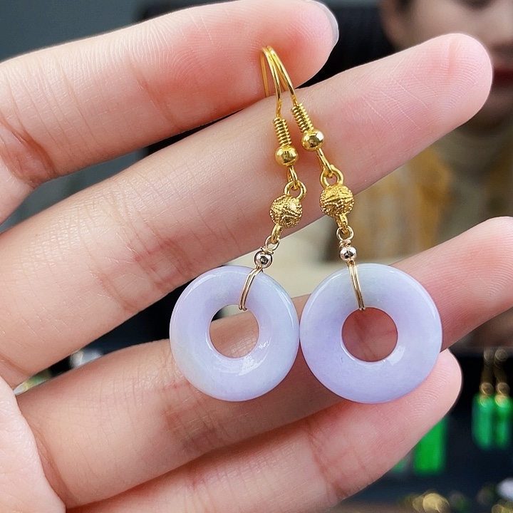 翡翠耳饰未镶嵌饰品