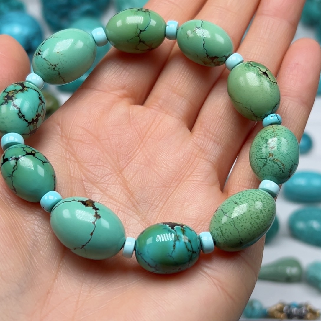 绿松石珠宝奇石未镶嵌