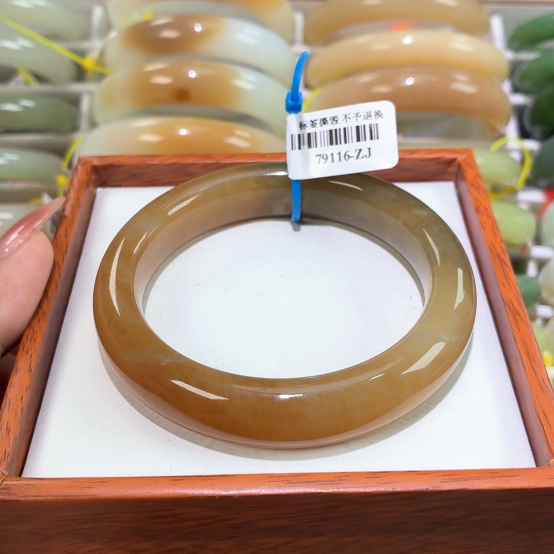 和田玉手镯未镶嵌58.9